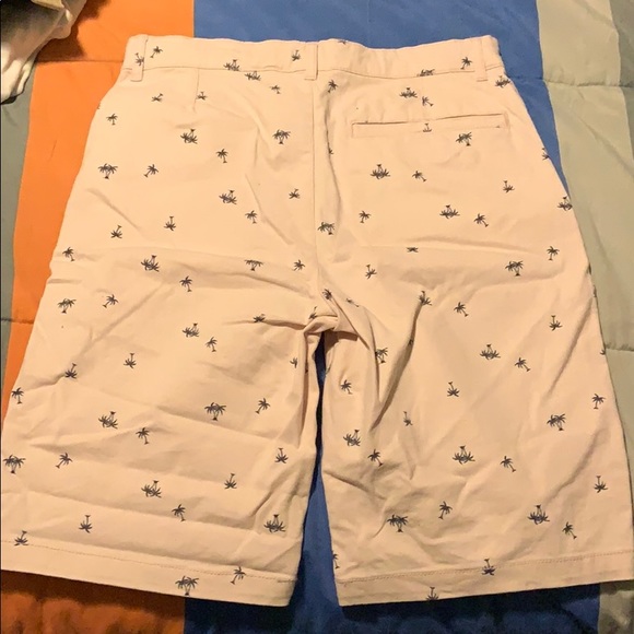 PINK PALM TREE PATTERNED SHORTS - Picture 2 of 2